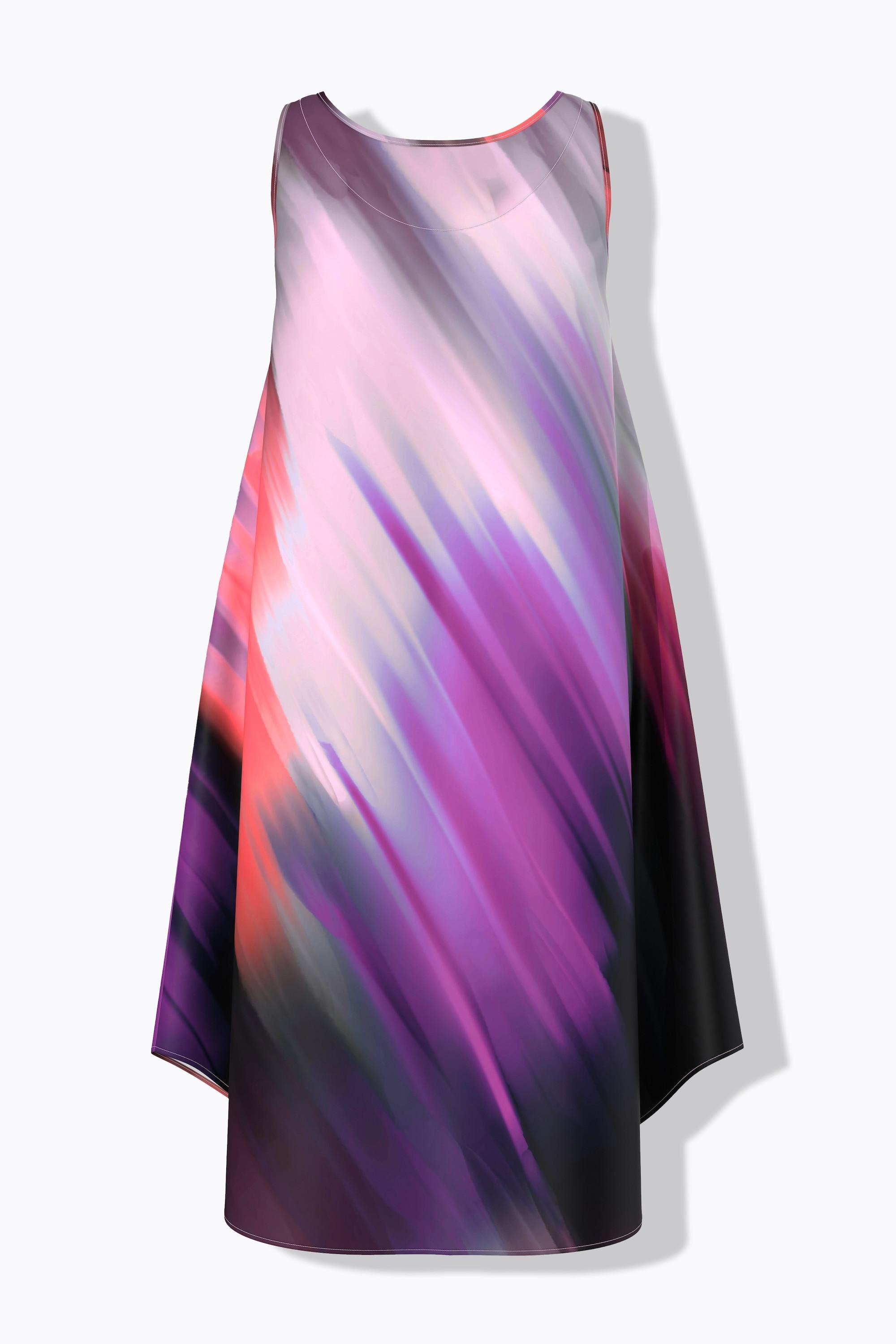 Ulla Popken A-Linie ärmelloses V-Ausschnitt Kleid