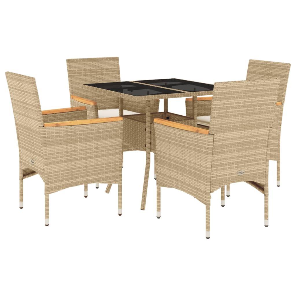 VidaXL Garten essgruppe poly-rattan