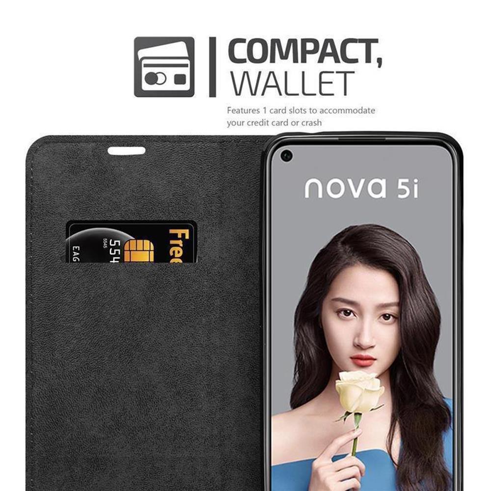 Cadorabo Hülle für Huawei NOVA 5i / P20 LITE 2019 Magnetverschluss, Kartenfach