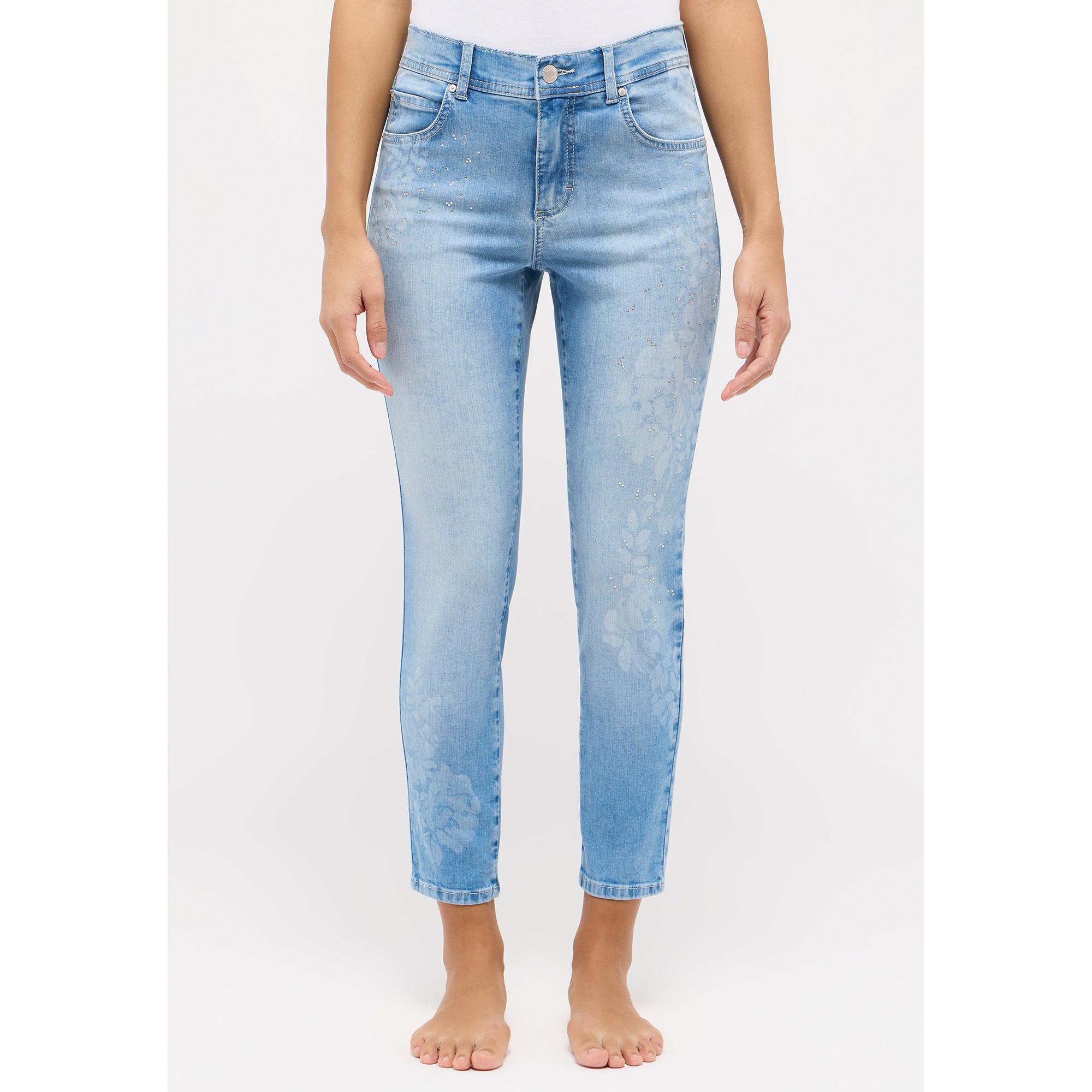 ANGELS Ornella Bloom Floral Slim Fit Jeans