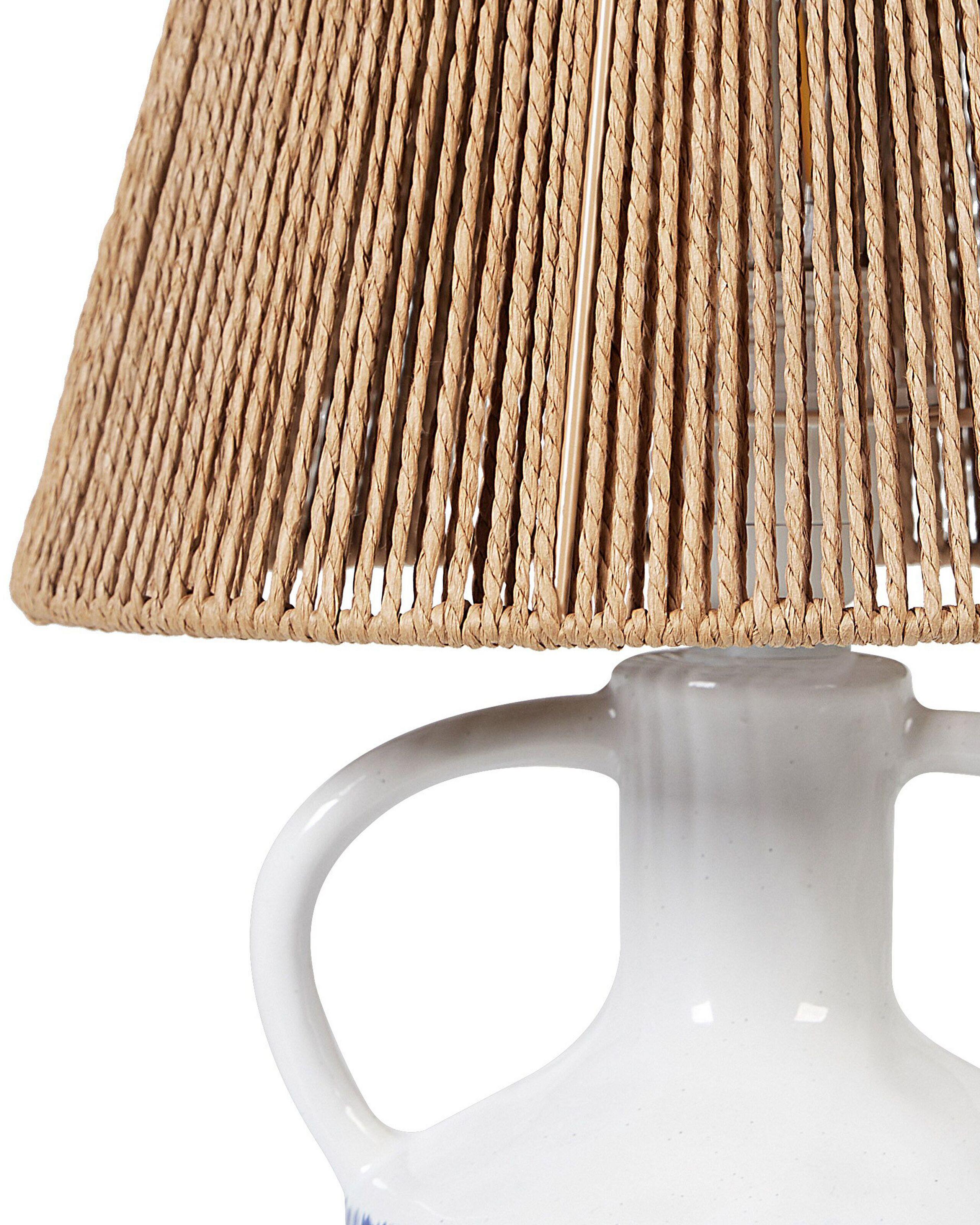 Beliani Tischleuchte aus Keramik Boho LARISSOS