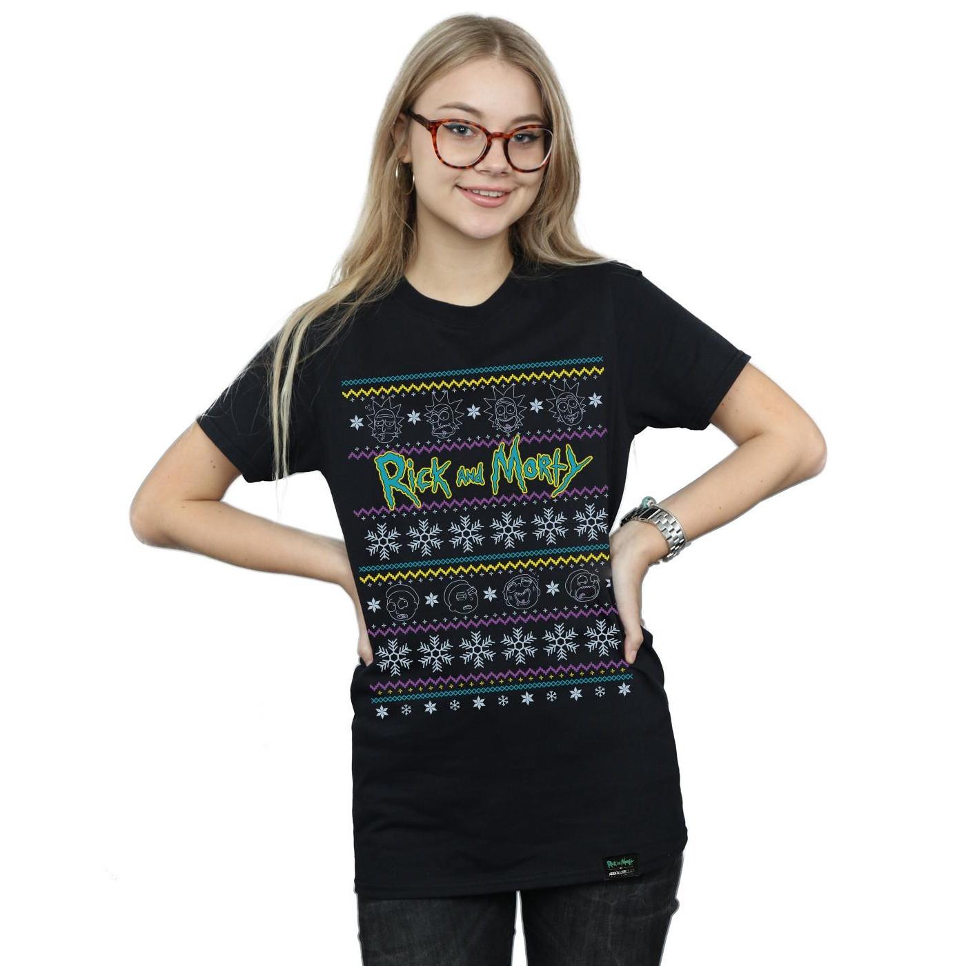 Rick And Morty Rick and Morty Christmas Jumper Style T-Shirt