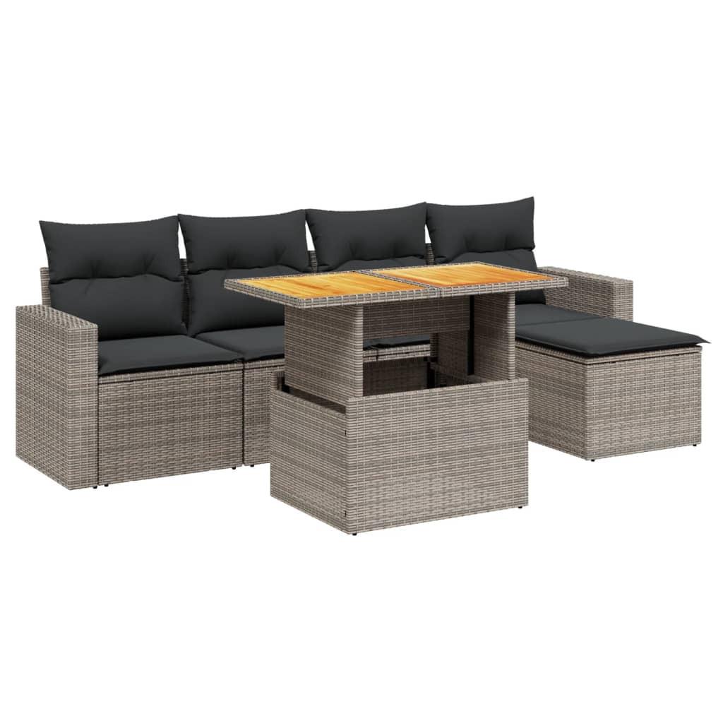 VidaXL Garten sofagarnitur poly-rattan