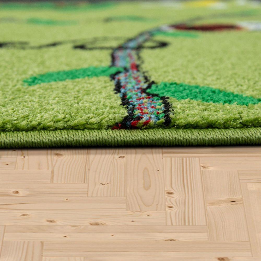 Paco Home Kinderteppich Kurzflor Dschungel Tiere