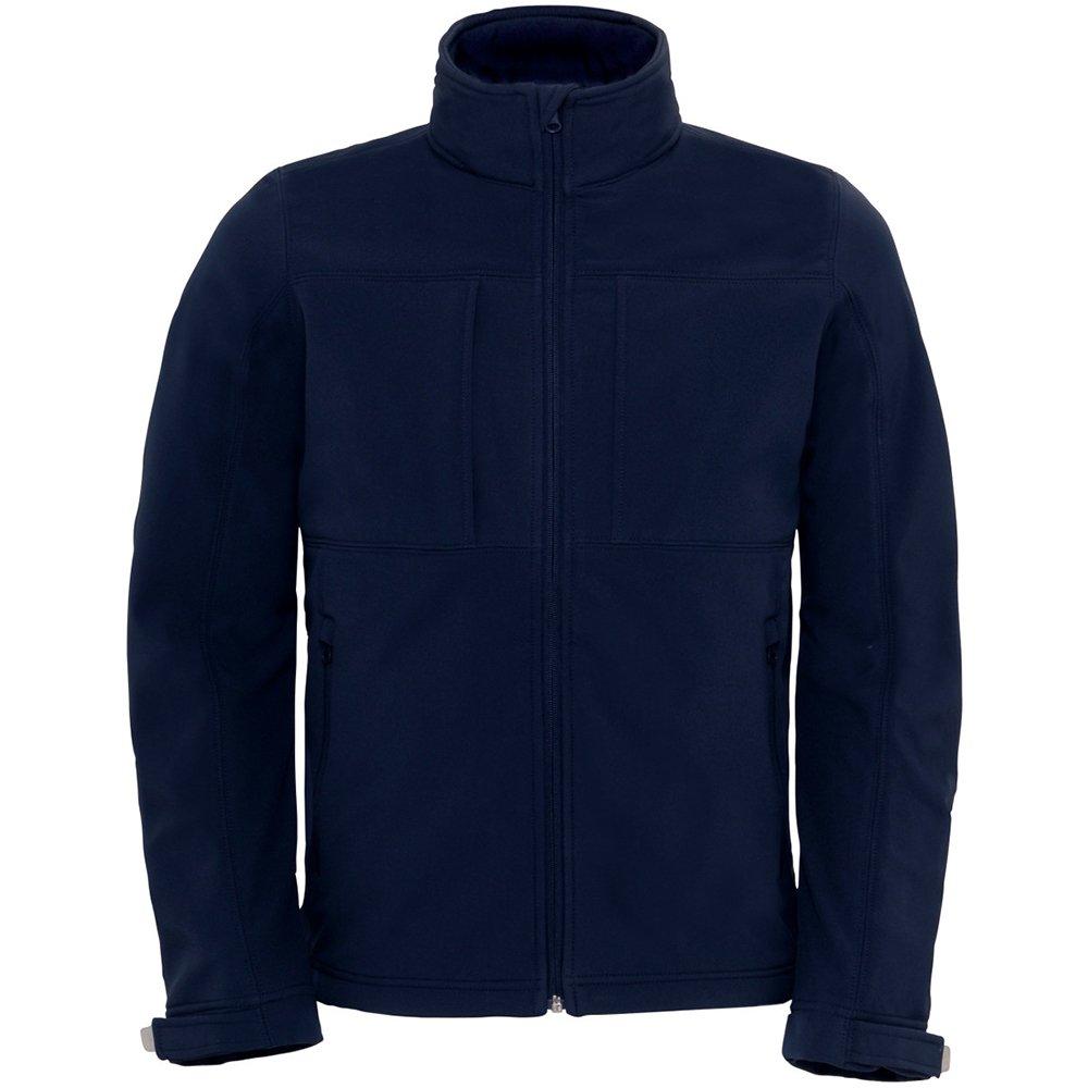 B and C B&C SoftshellJacke mit Kapuze, FleeceInnenfutter, atmungsaktiv, wasserabweisend, winddicht