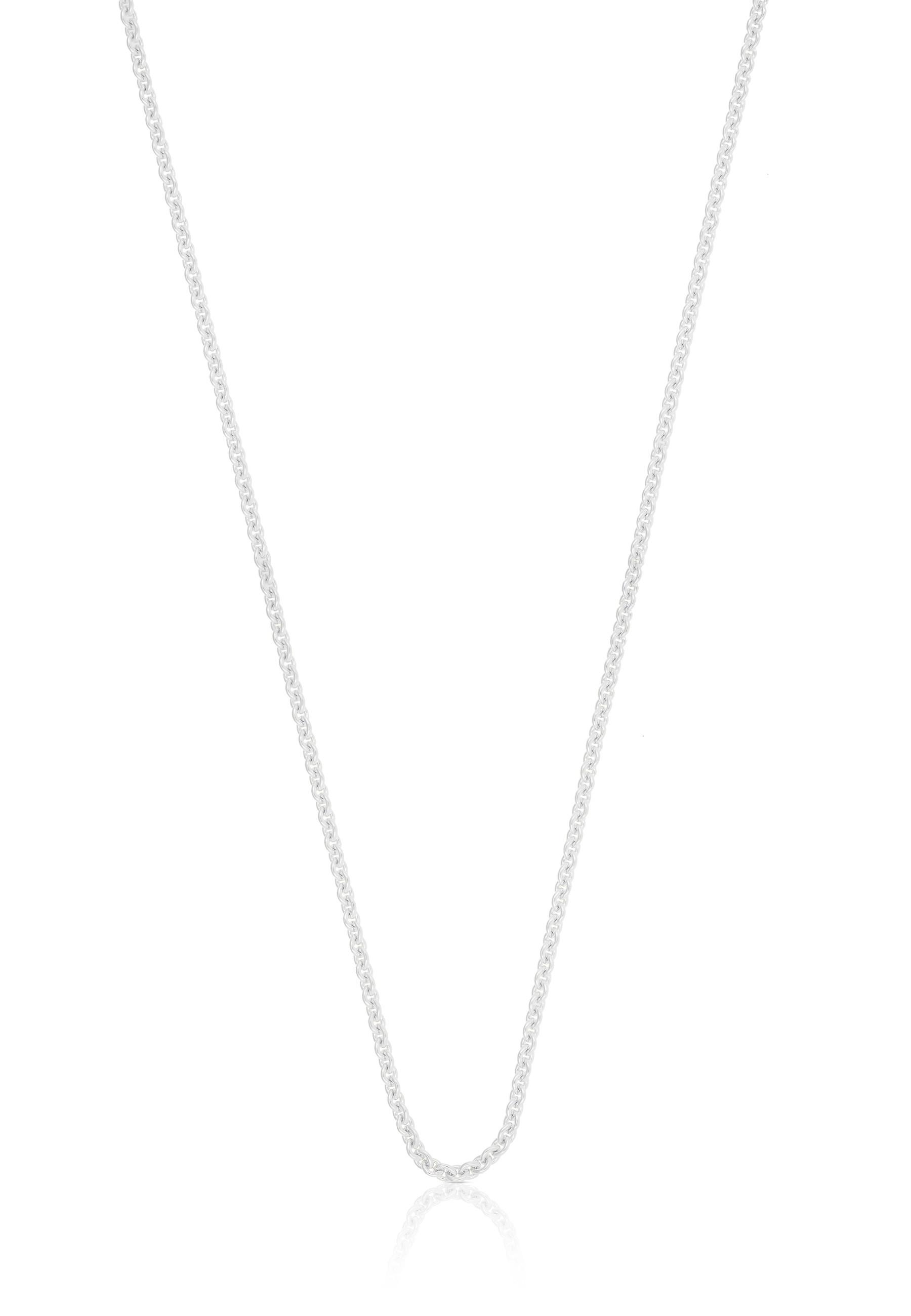 MUAU Schmuck Collier Rundanker Weissgold 750, 1.7mm, 55cm