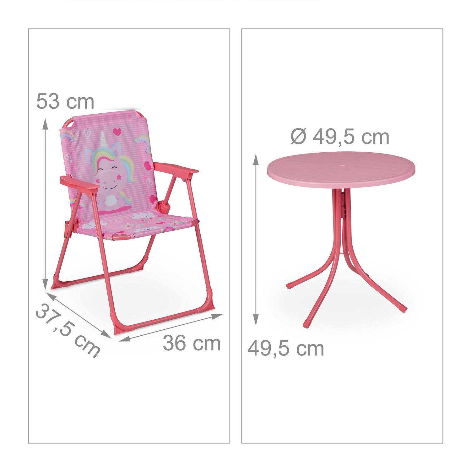 B2X Camping-Sitzgruppe für Kinder mit Sonnenschirm