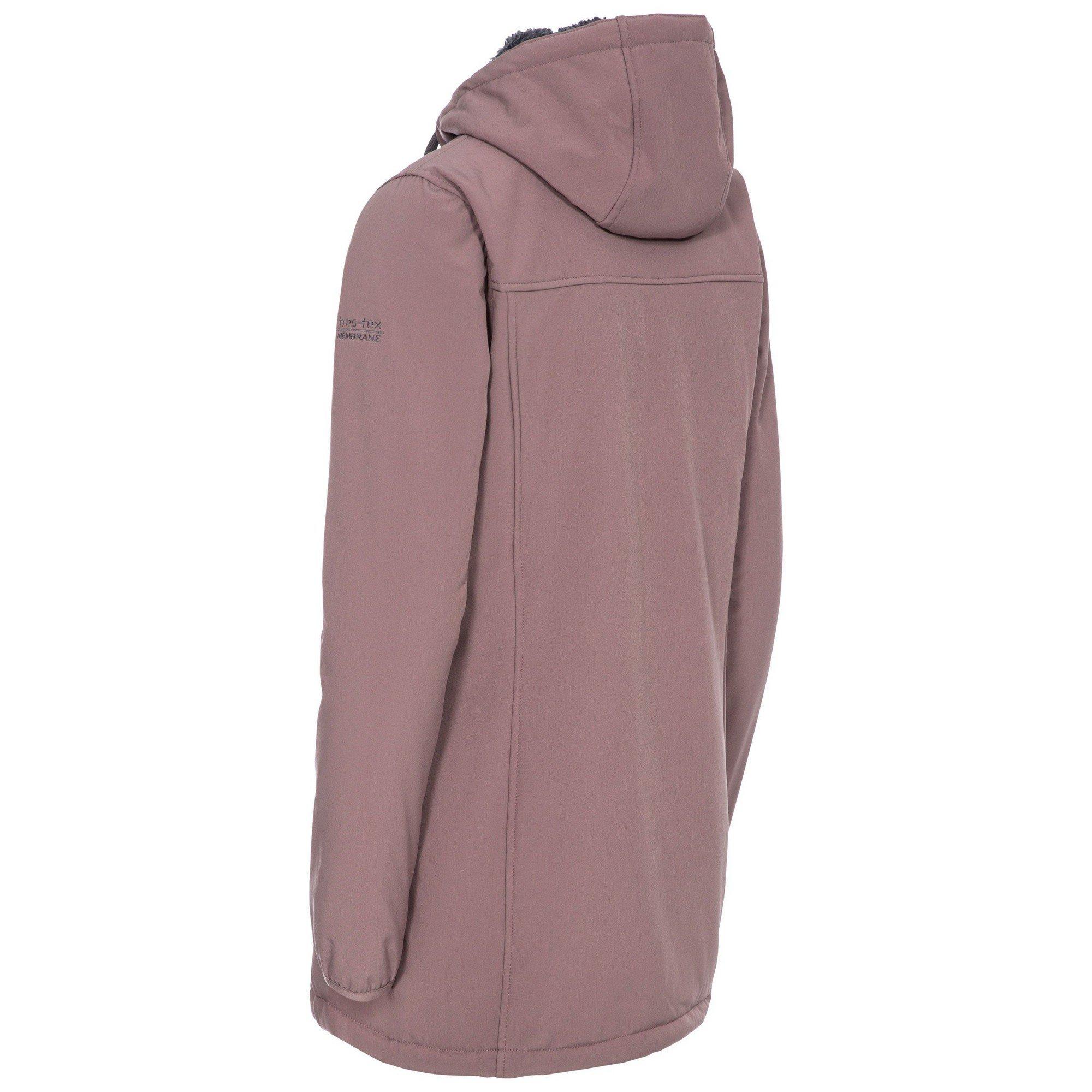 Trespass Jacke Kristen, mit Kapuze, wasserdicht, längere Länge
