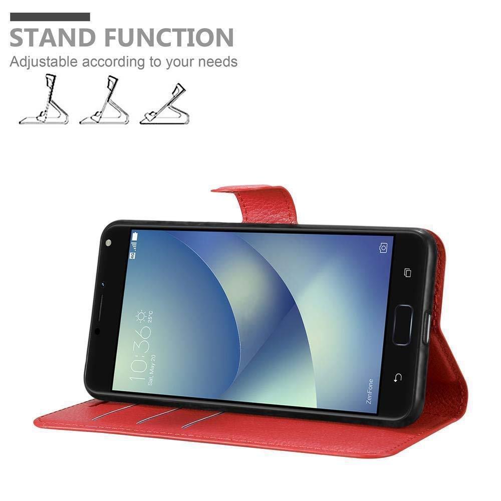 Cadorabo Hülle für Asus ZenFone 4 MAX (5.5 Zoll) Standfunktion, Kartenfach