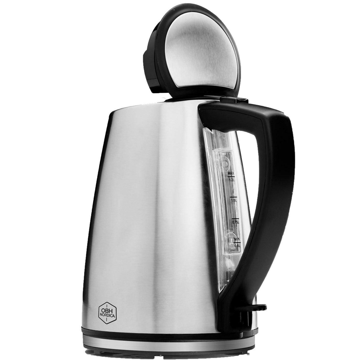 B2X Wasserkocher 6471 Edelstahl 1,2l
