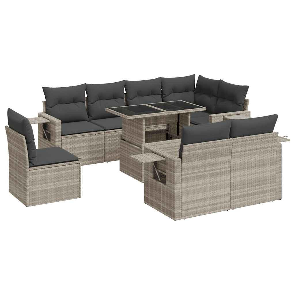 VidaXL Gartensofa set poly-rattan