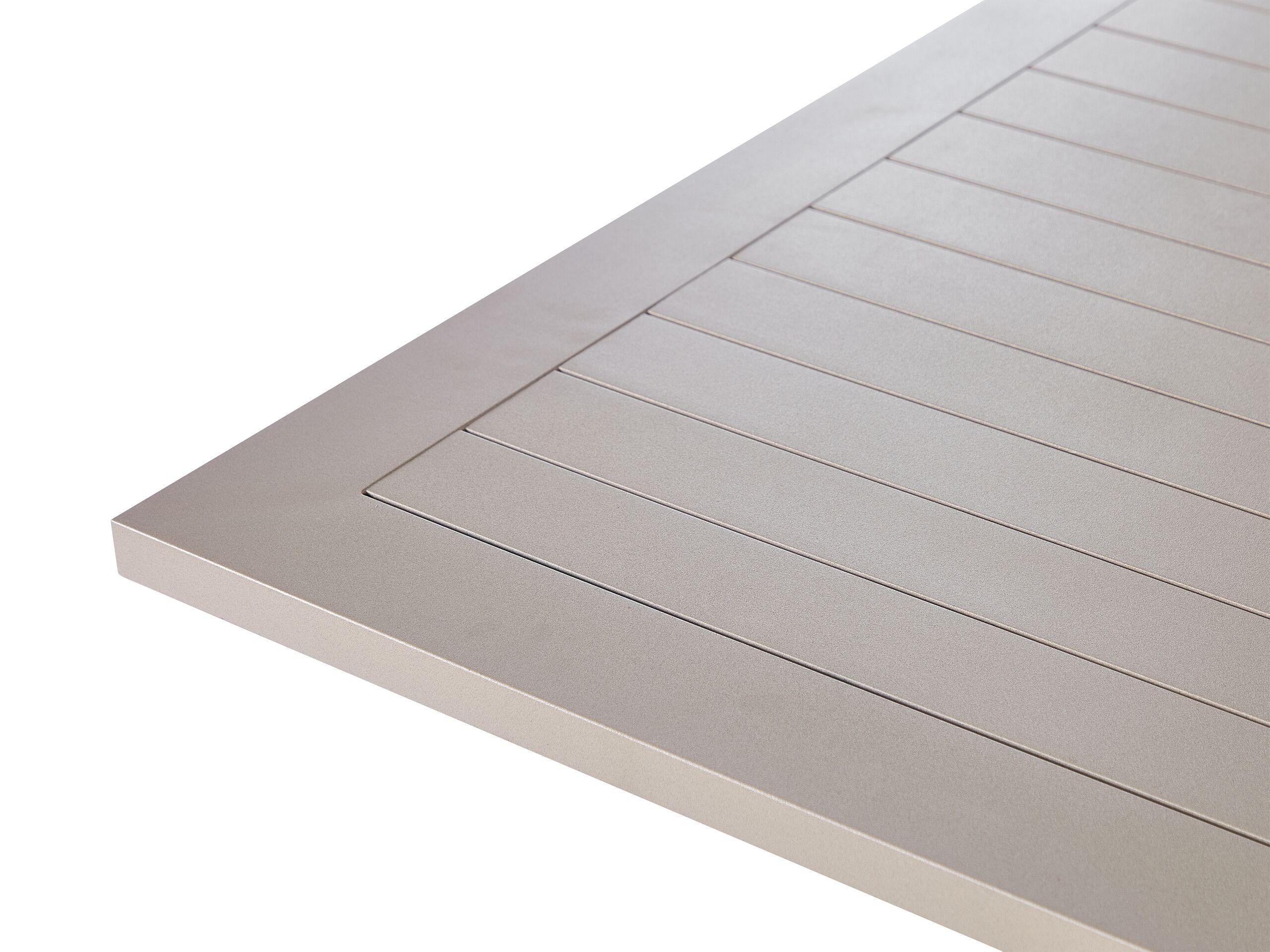 Beliani Gartentisch aus Aluminium Industriell CASCAIS