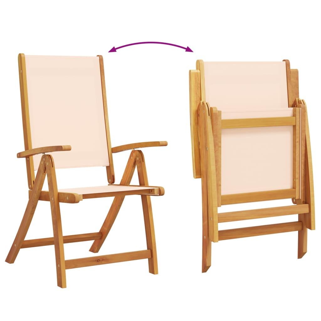 VidaXL Klappbarer gartenstuhl akazienholz