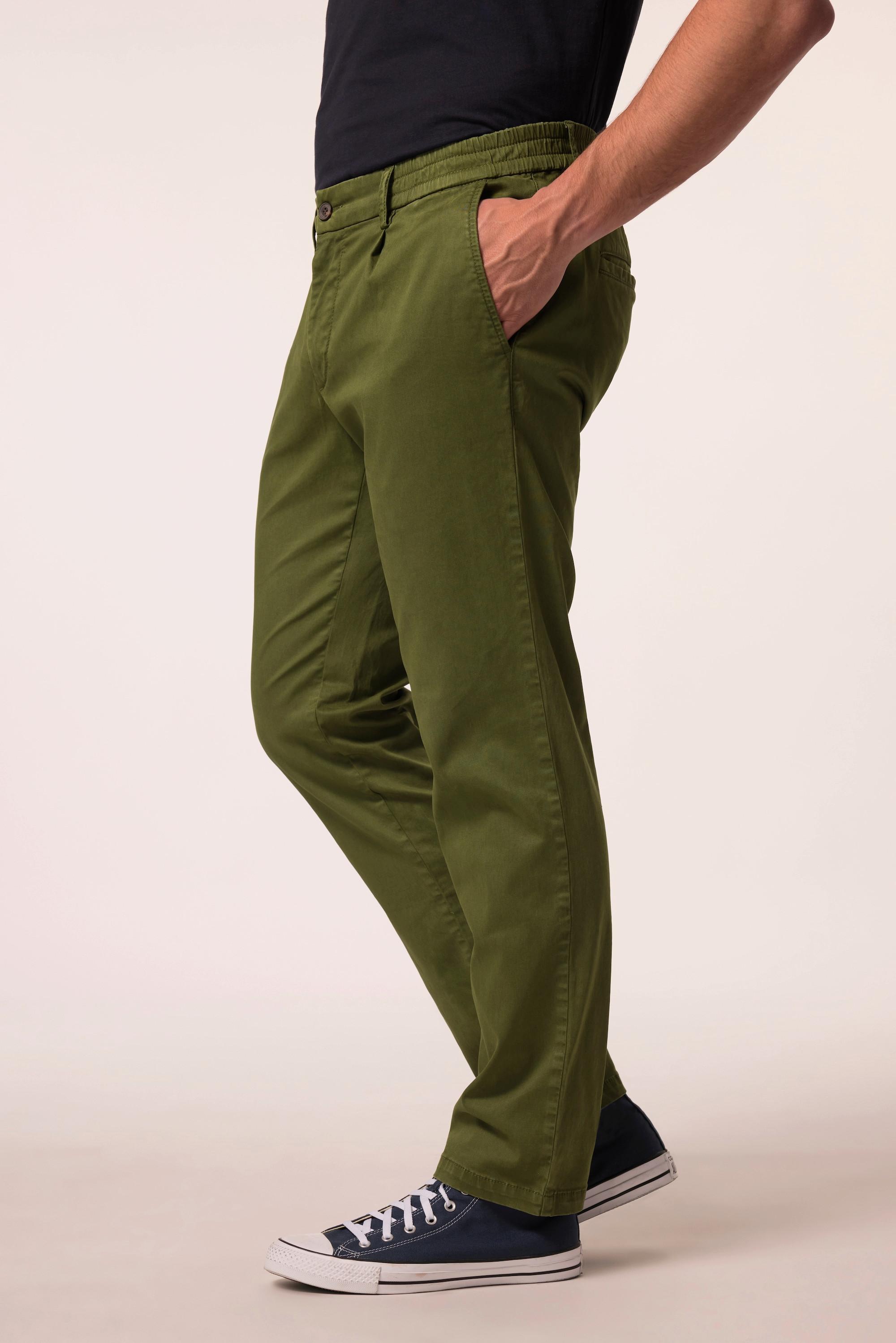JP1880 Chino FLEXNAMIC Modern Straight Fit mit elastischem Bund und Bundfalte