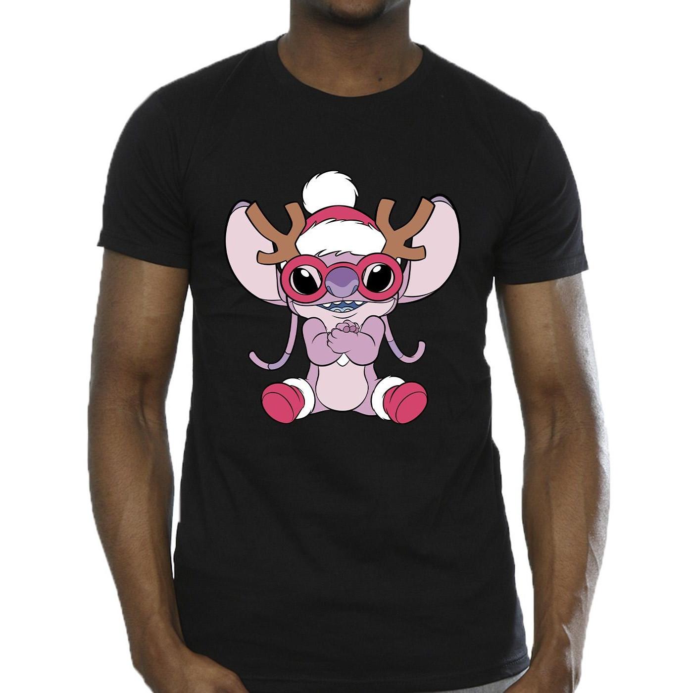 Disney Stitch Weihnachtsrentier Print T-Shirt