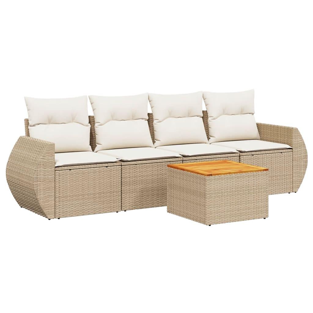 VidaXL Garten sofagarnitur poly-rattan