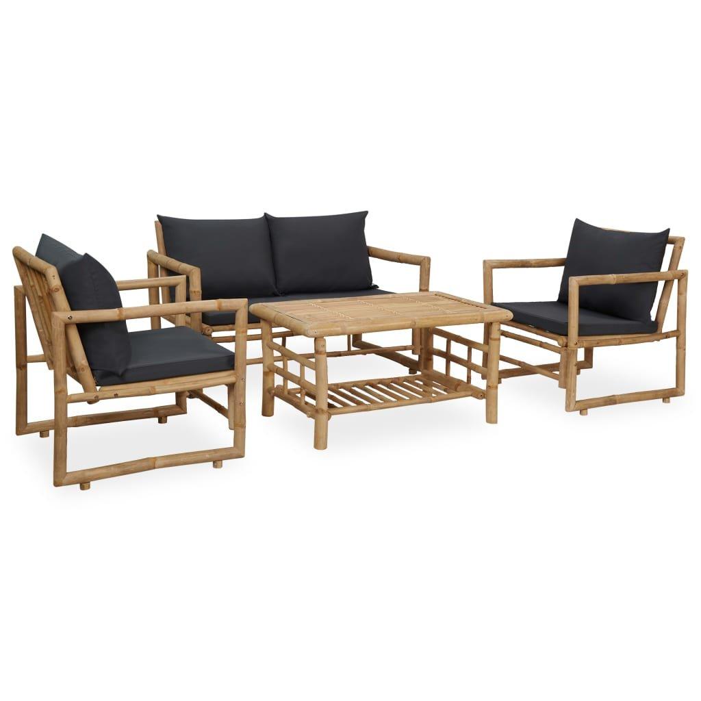 VidaXL Garten-lounge-set bambus