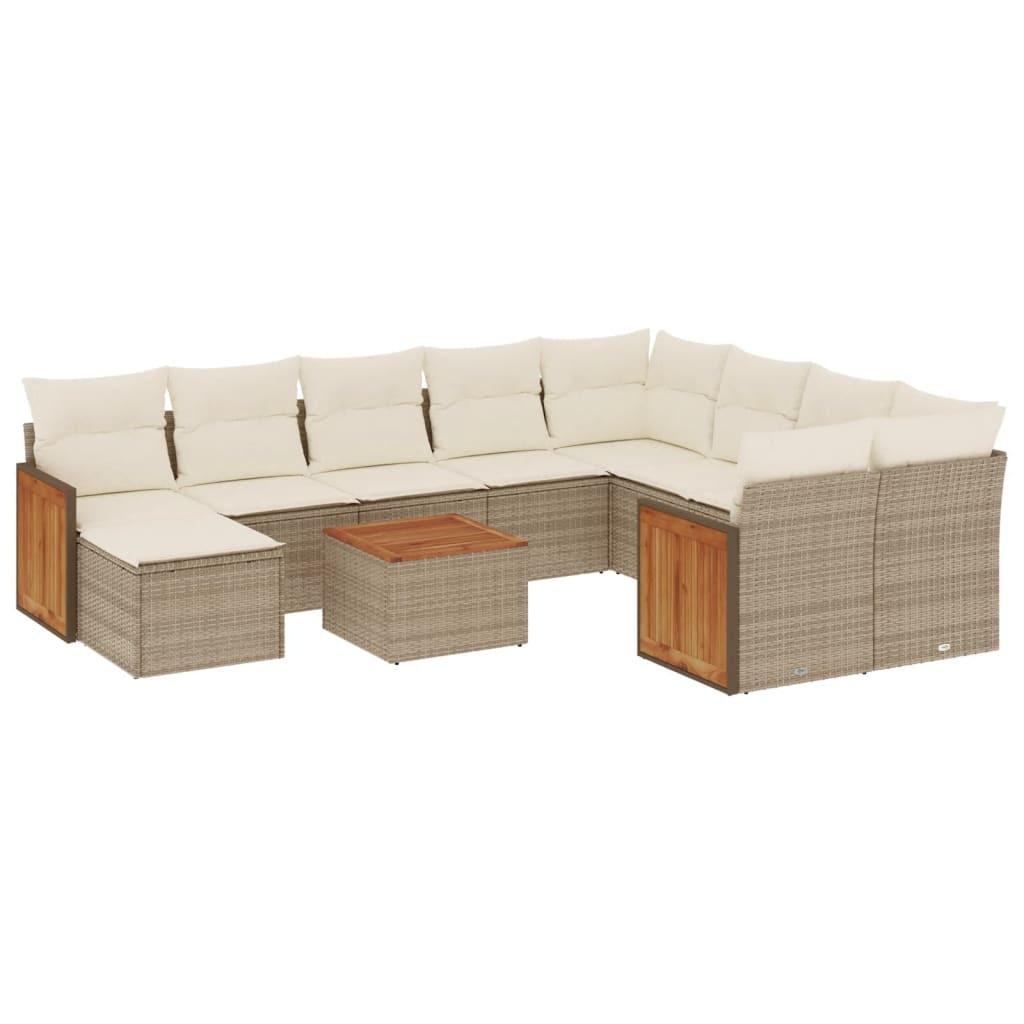VidaXL Garten sofagarnitur poly-rattan