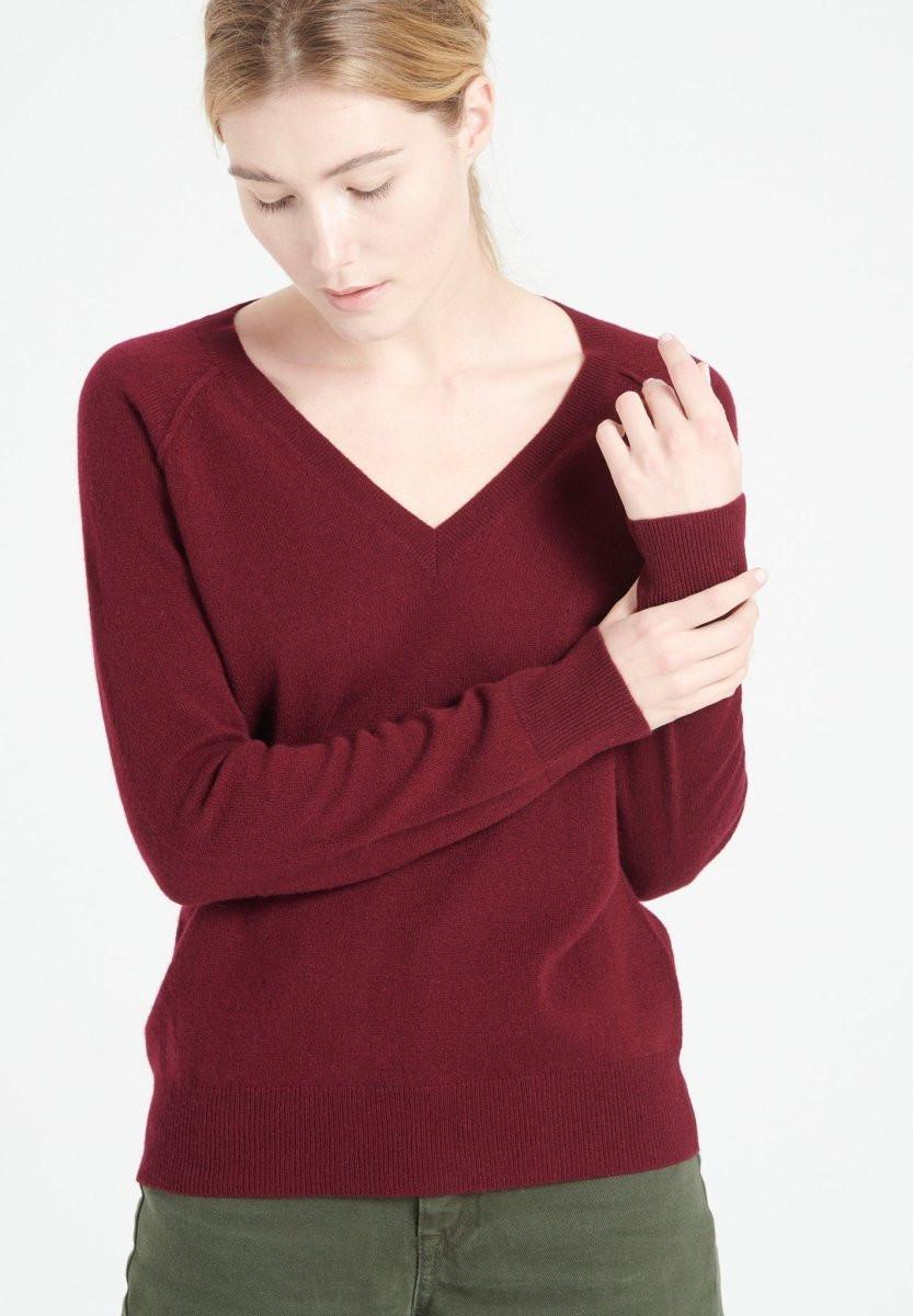 Studio Cashmere8 LILLY 6 Pullover mit V-Ausschnitt - 100% Kaschmir