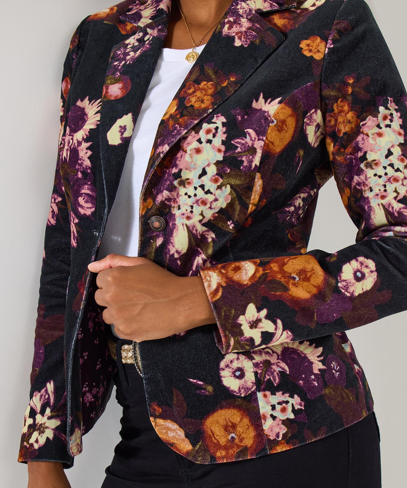 Joe Browns Moleskin-Blazer mit Fruchtmuster