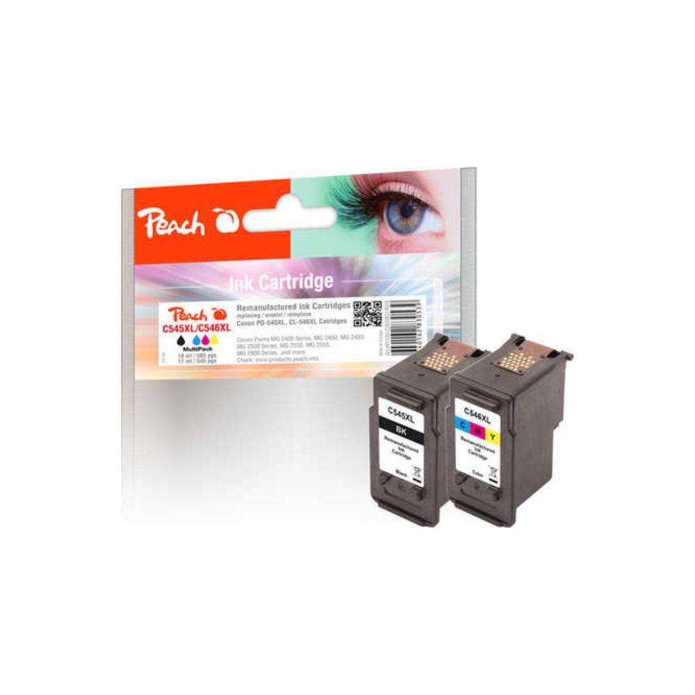 Peach Tintenset Canon PG-545XL CL-546XL BK, C, M, Y