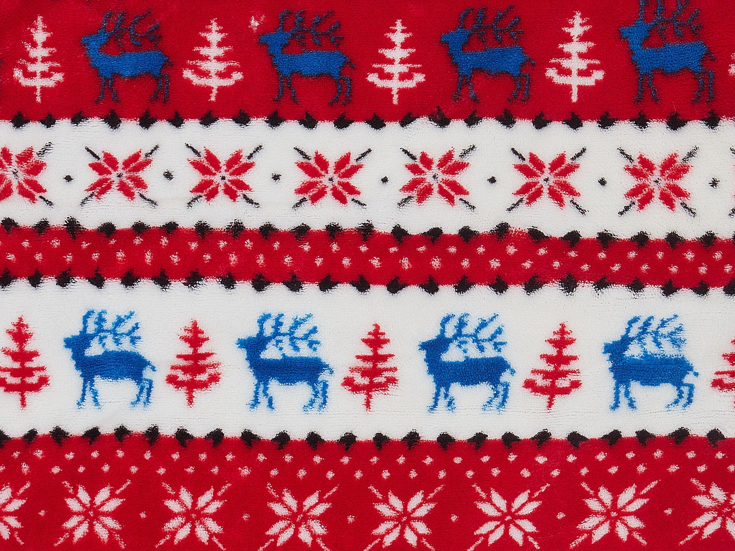 Beliani Kuscheldecke aus Polyester Klassisch REKA