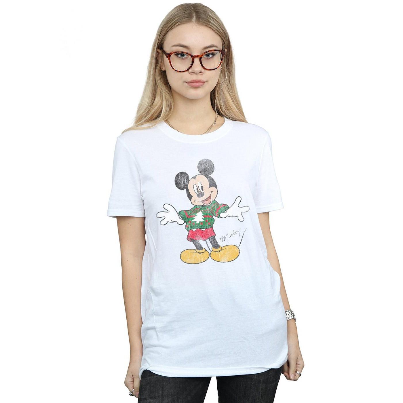 Disney Mickey Mouse Christmas Jumper T-Shirt