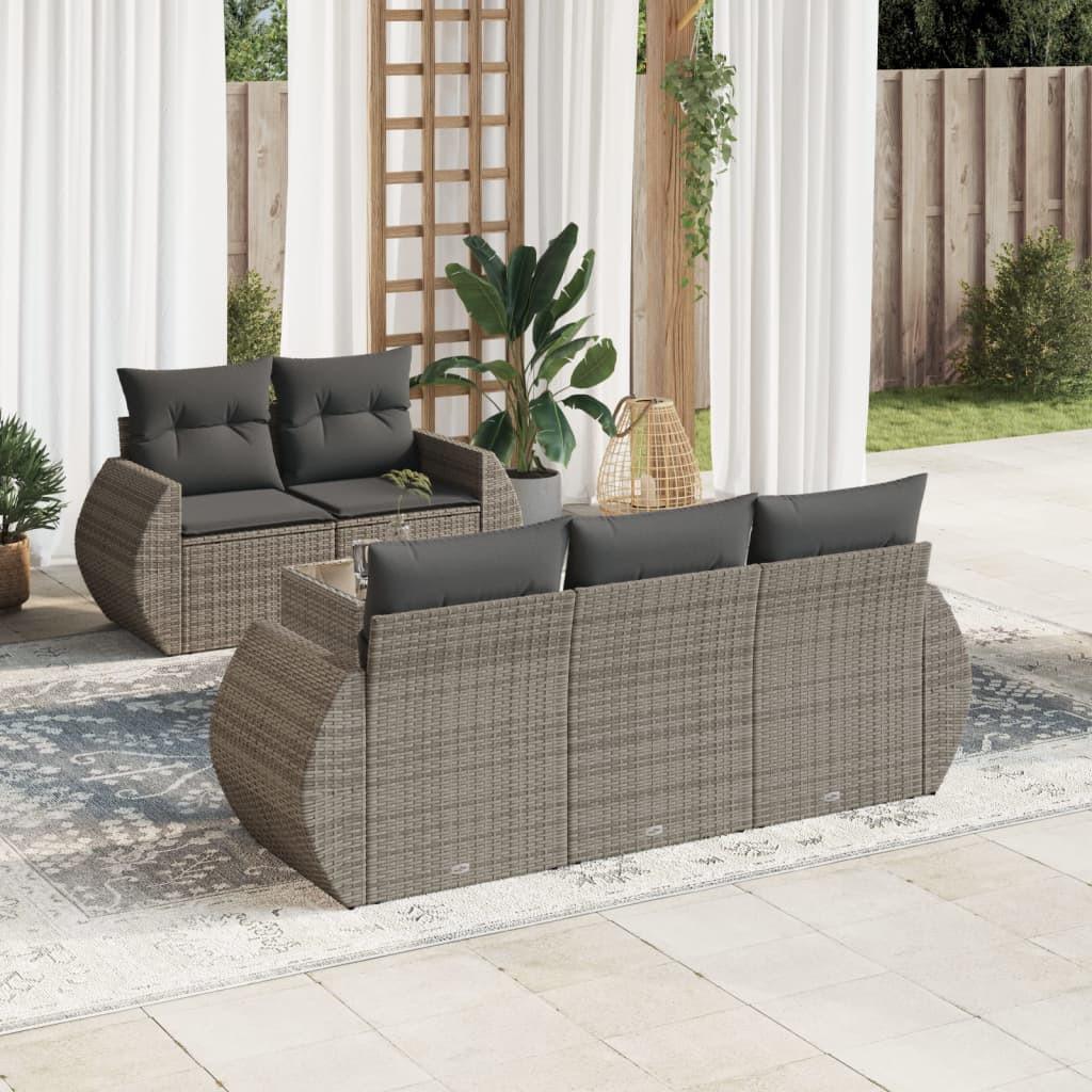 VidaXL Garten sofagarnitur poly-rattan