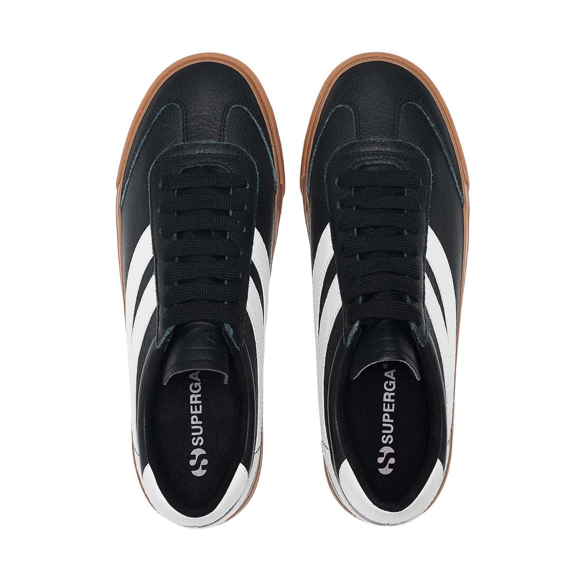 SUPERGA Sneaker 4834 Club S Swallow, Kontrast Detail, Veganes Leder