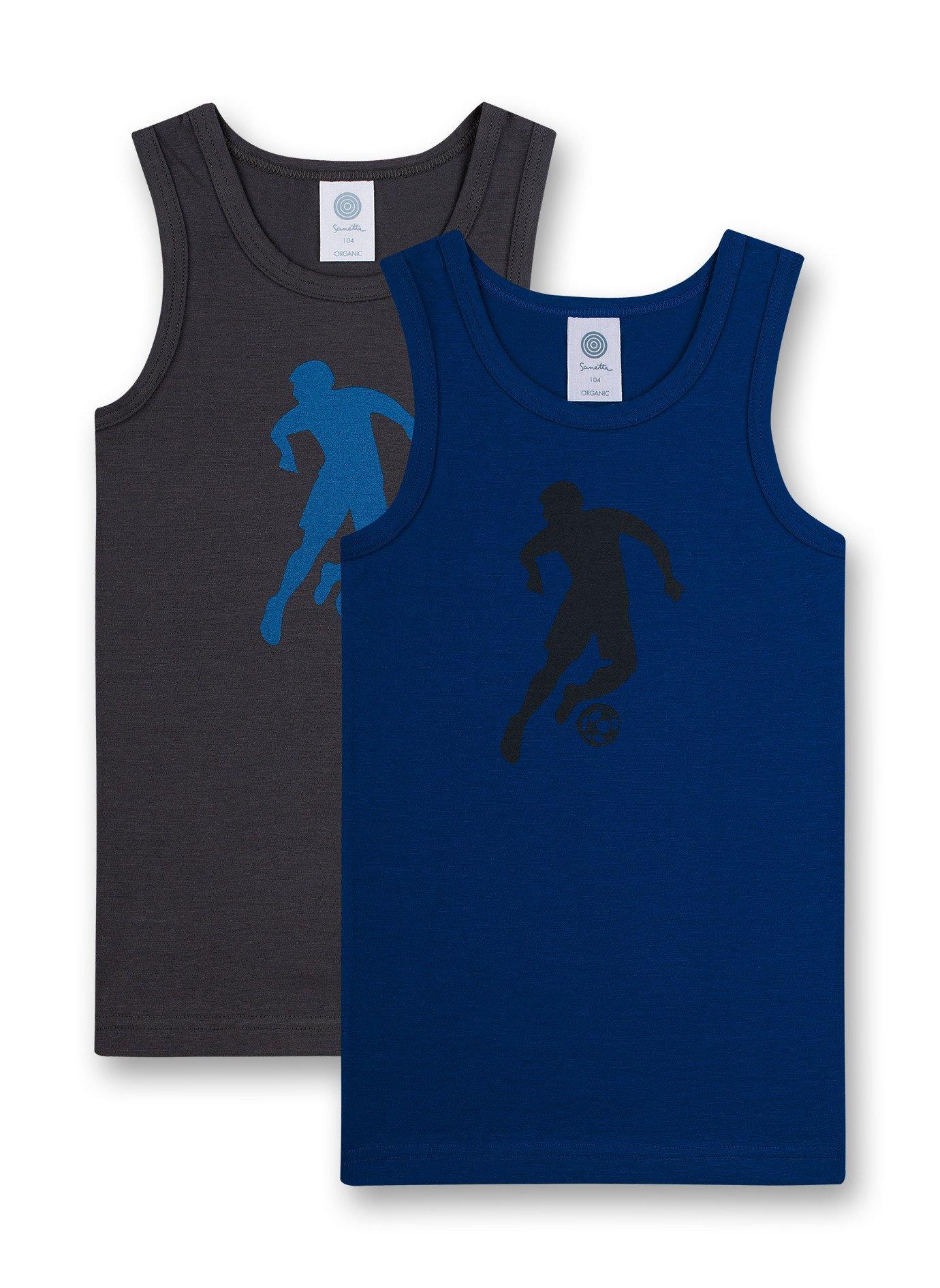 Sanetta Jungen-Unterhemd (Doppelpack) Fussball