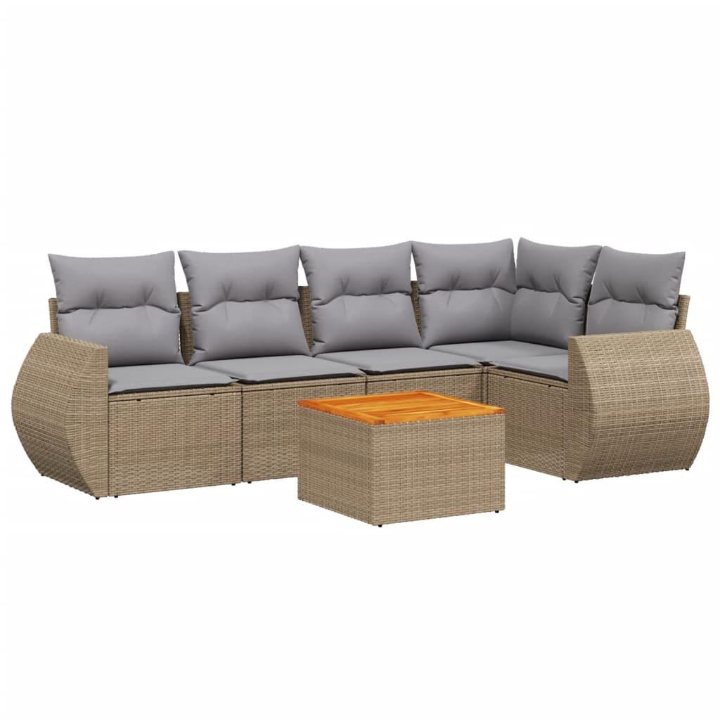 VidaXL Garten sofagarnitur poly-rattan