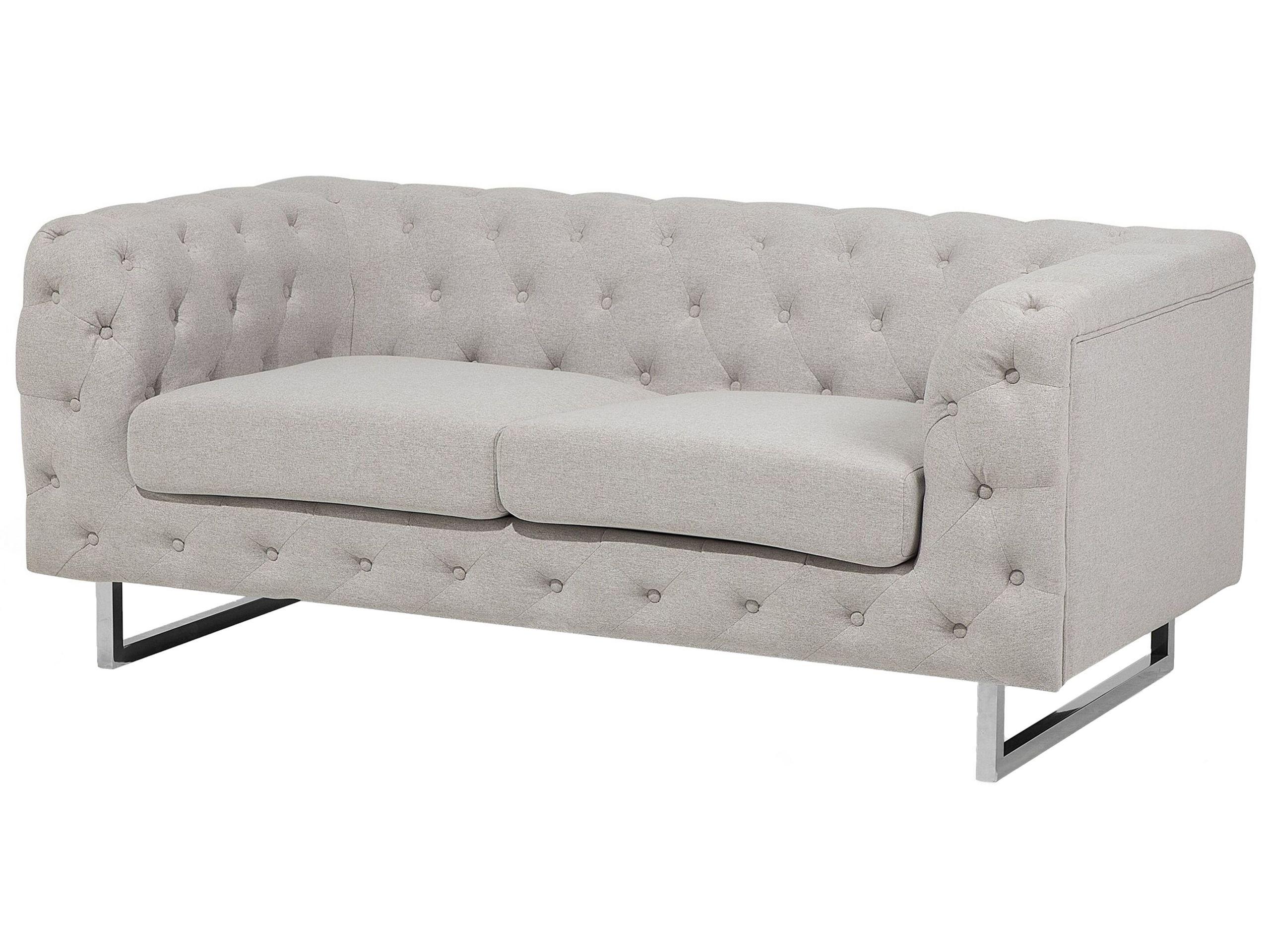 Beliani 2 Sitzer Sofa aus Polyester Glamourös VISSLAND