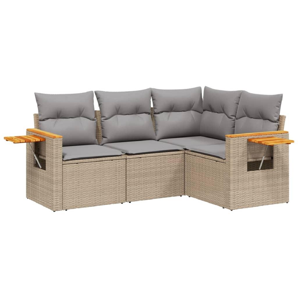 VidaXL Garten sofagarnitur poly-rattan