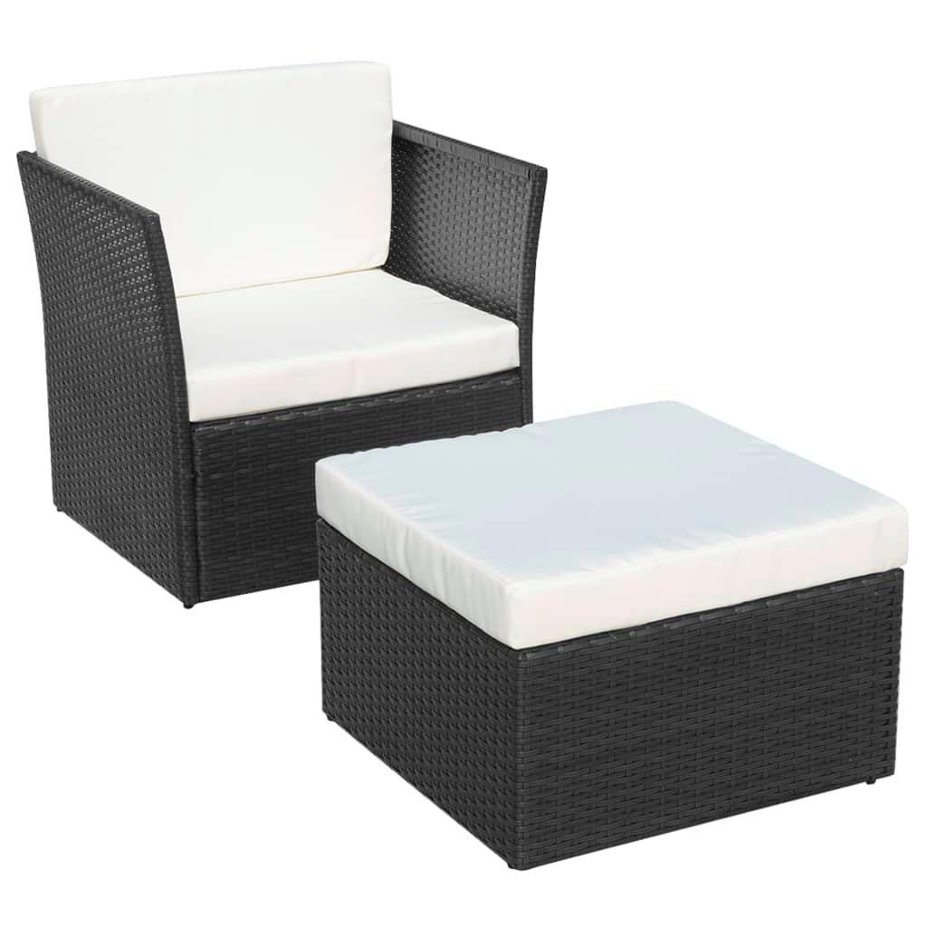 VidaXL Gartenstuhl poly-rattan