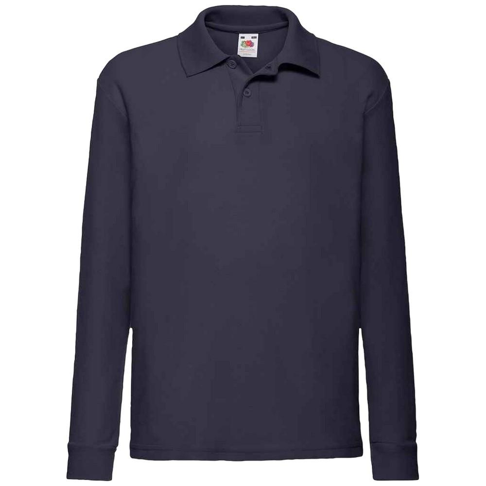 Fruit of the Loom Langarm Pique Polo Shirt