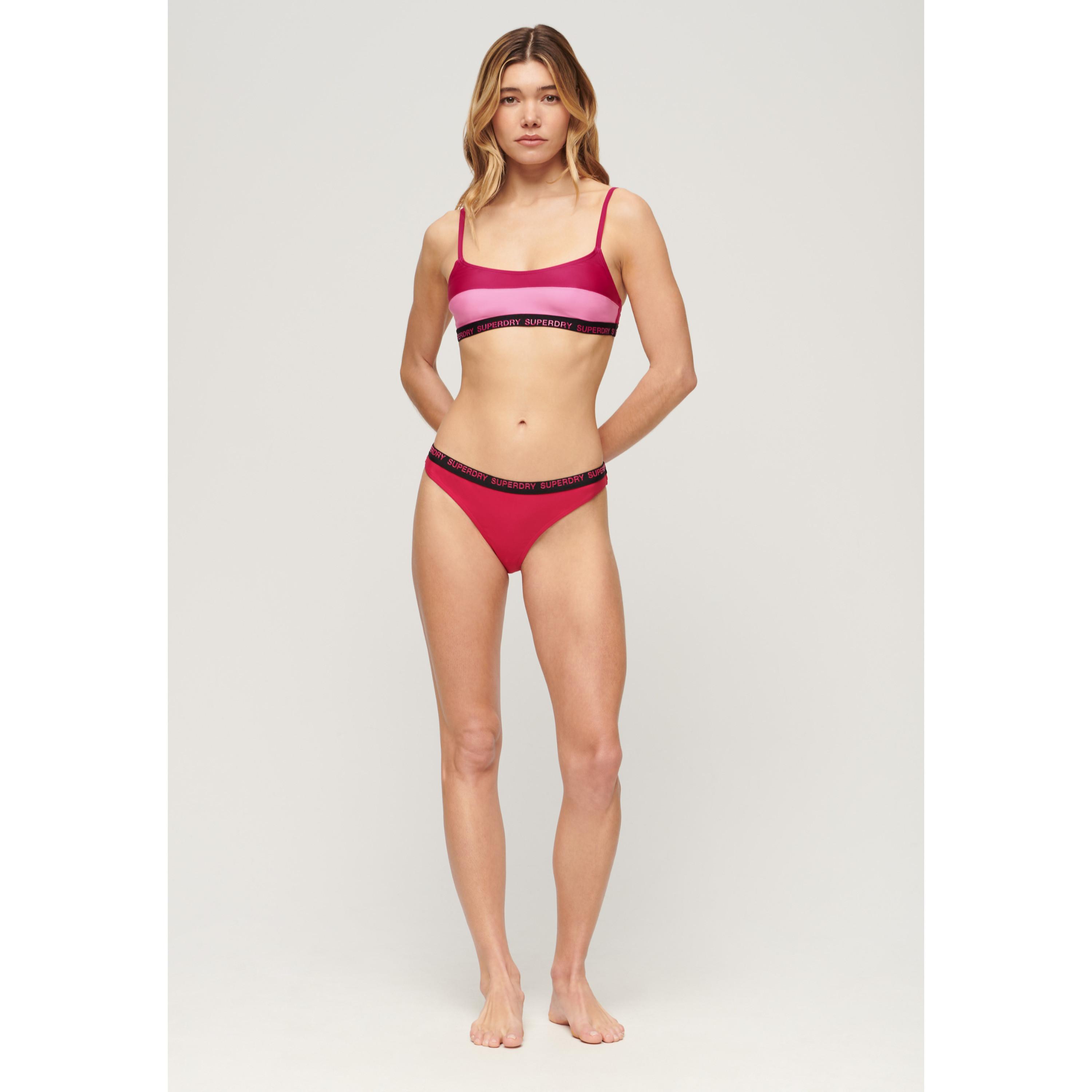 Superdry elastisches badeanzugoberteil, damen