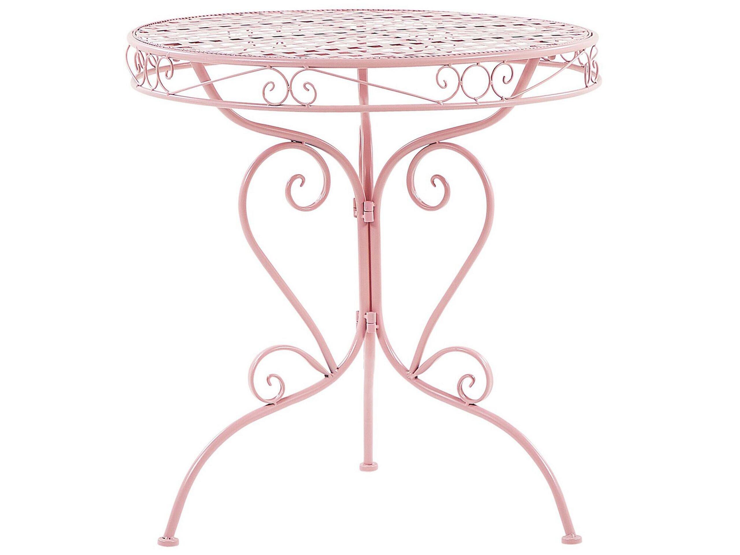 Beliani Outdoor Bistrotisch aus Eisen Retro ALBINIA