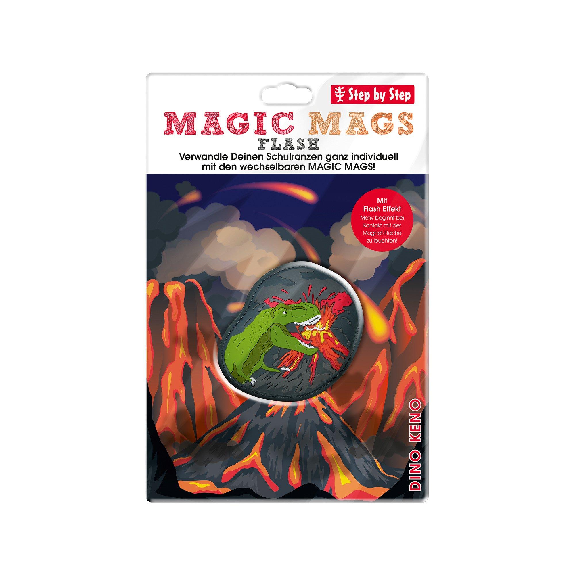 Step by Step Tornister Anhänger Set MAGIC MAGS FLASH, Dino Keno