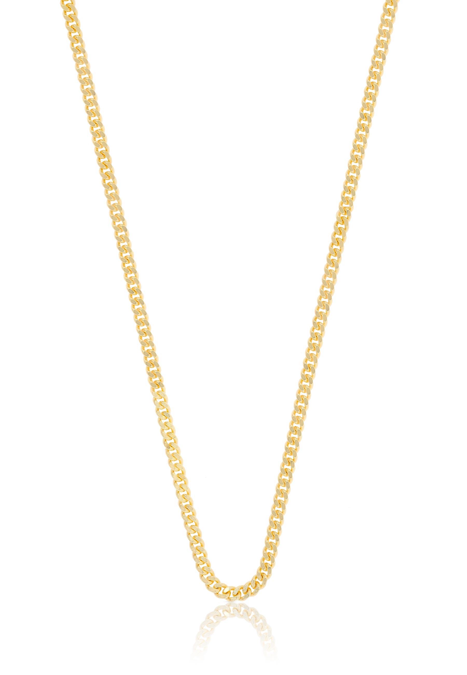 MUAU Schmuck Collier Panzer Gelbgold 750, 2.1mm, 50cm