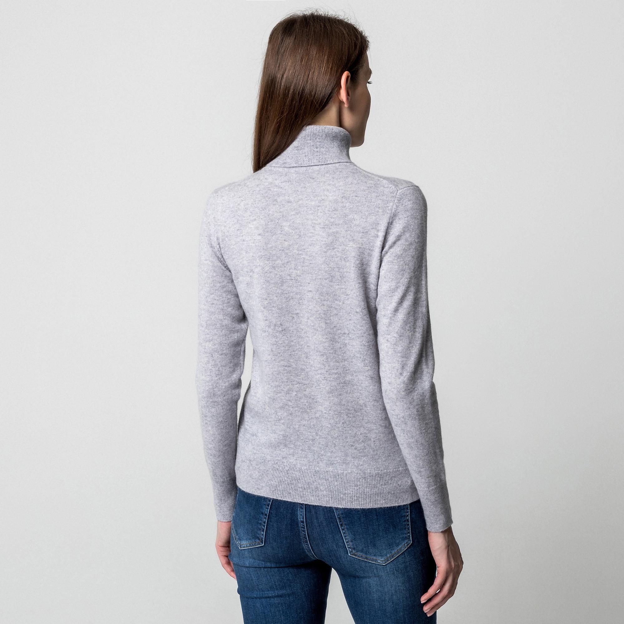 Manor Woman Bio-Cashmere Pullover, Rollkragen
