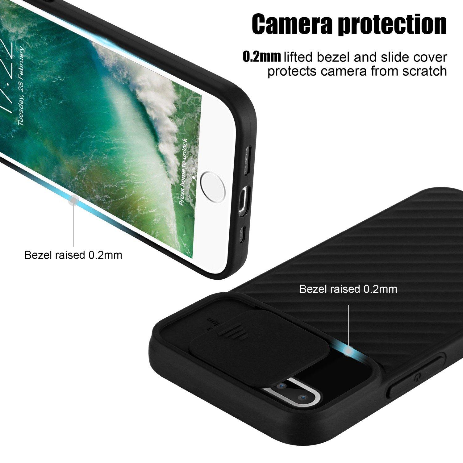 Cadorabo Hülle für Apple iPhone 7 PLUS 7S PLUS 8 PLUS TPU Silikon und Kameraschutz