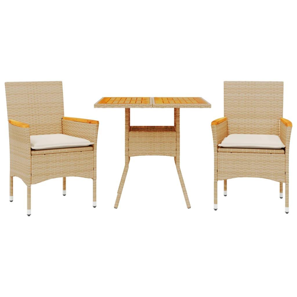 VidaXL Garten essgruppe poly-rattan