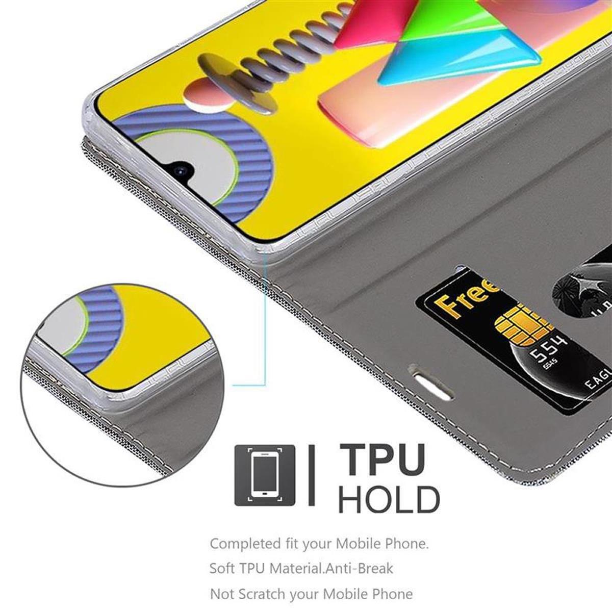 Cadorabo Hülle für Samsung Galaxy M31 Magnetverschluss, Kartenfach