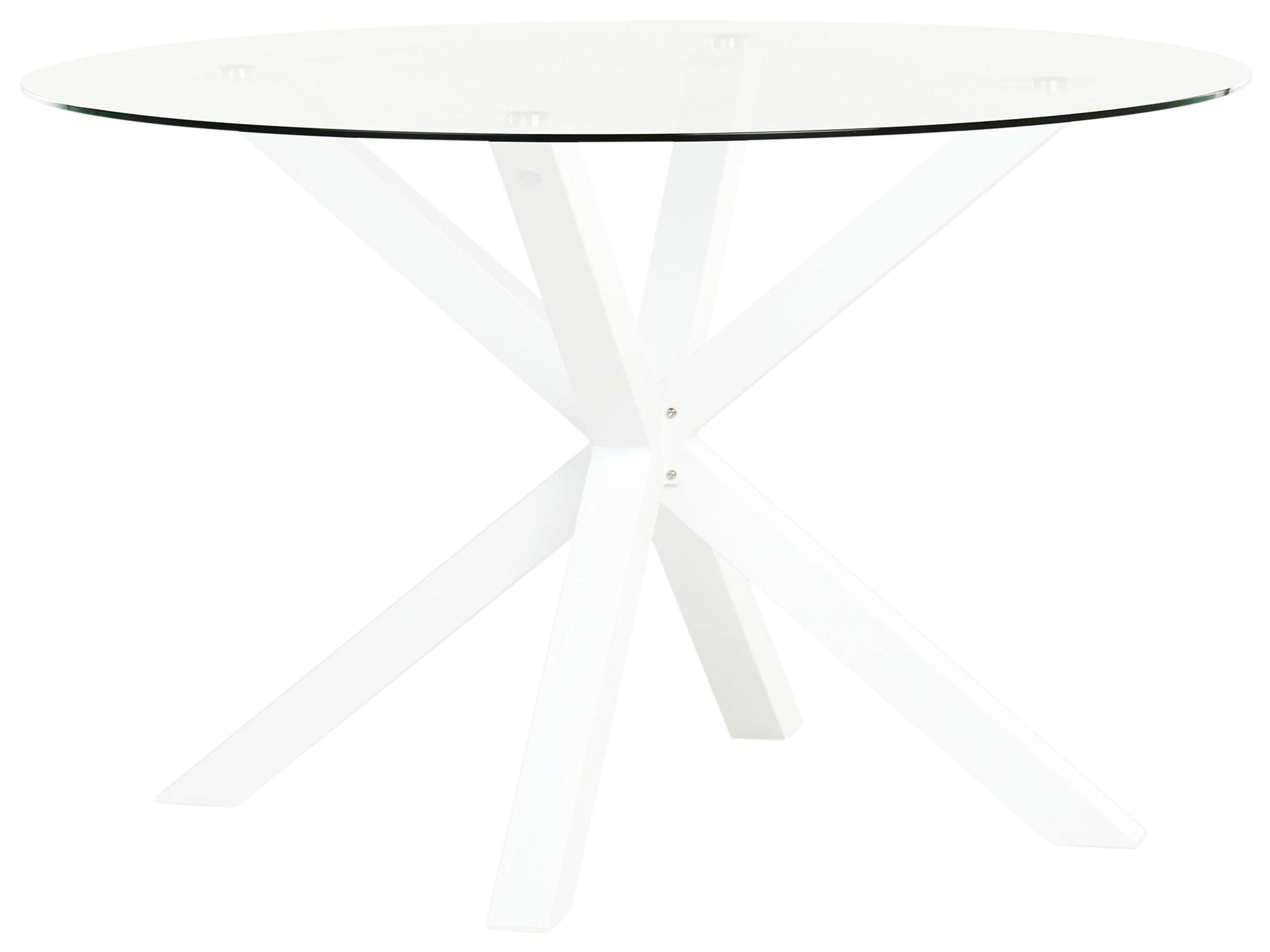 Beliani Gartentisch aus Glas Industriell MALETTO