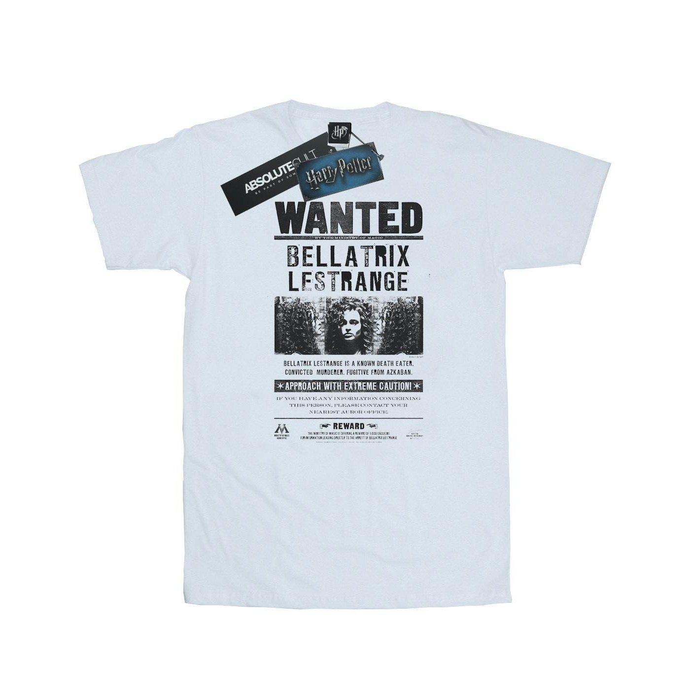 Harry Potter Bellatrix Lestrange Wanted Poster T-Shirt