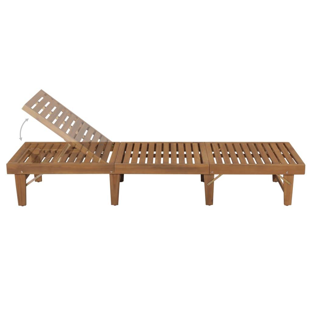 VidaXL Sonnenliege akazienholz
