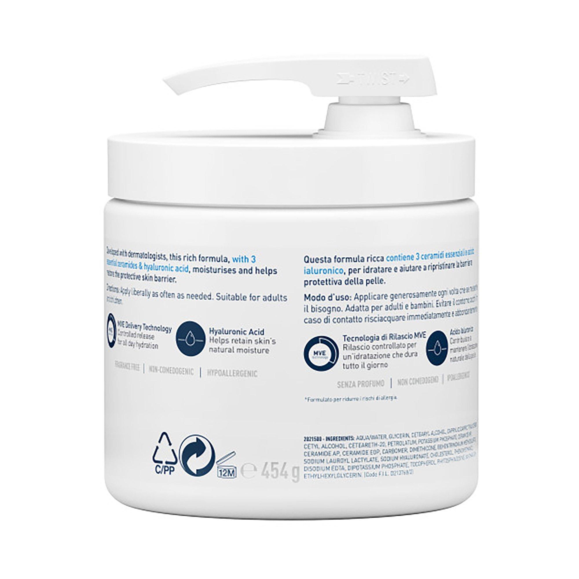 CeraVe Feuchtigkeitslotion Dispenser Feuchtigkeitscreme mit Pumpe