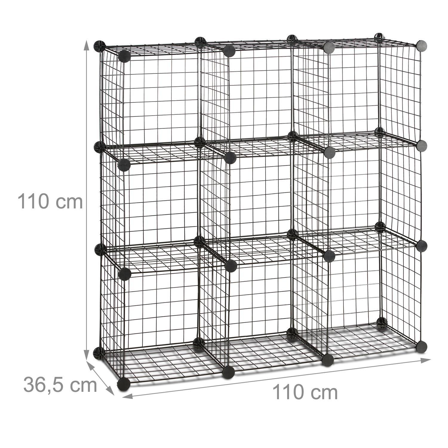 B2X Bolzenfreie Regale aus Drahtgeflecht mit 9 Fächern