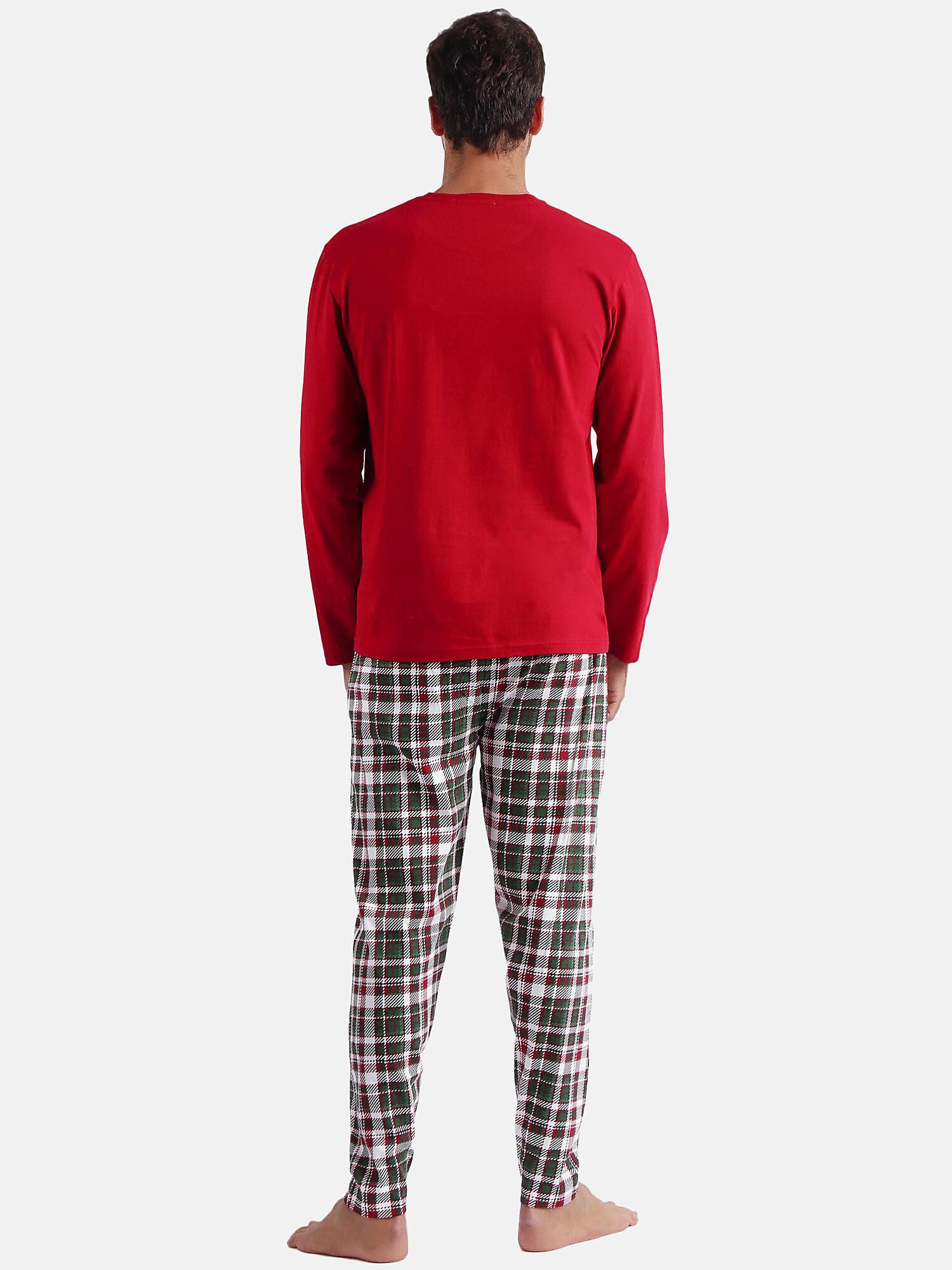 Admas Pyjama Hausanzug Hose und Oberteil Christmas Nature