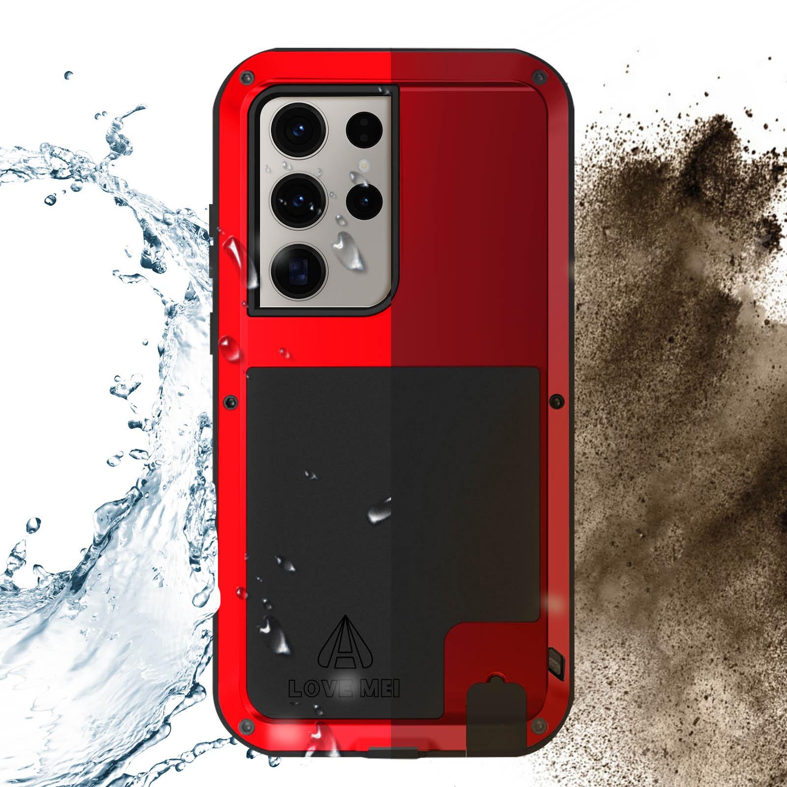 Avizar LoveMei Hülle Samsung S23 Ultra Rot